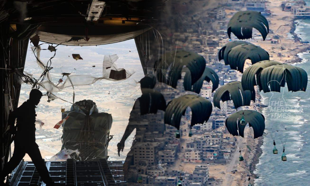 Bantuan “airdrop” di Gaza 100 kali lebih mahal berbanding bantuan darat  – UNRWA